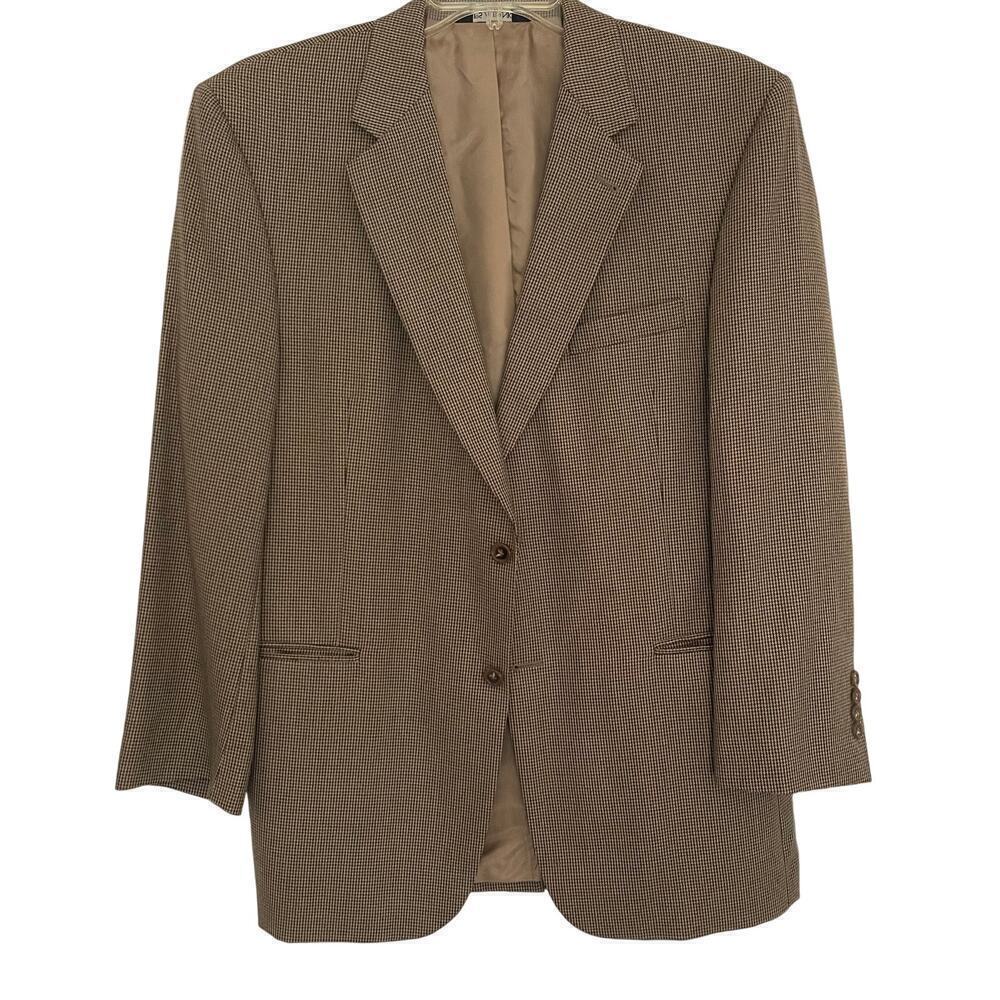 JoS. A. Bank Men's Wool Plaid Sport Jacket Size 43R
